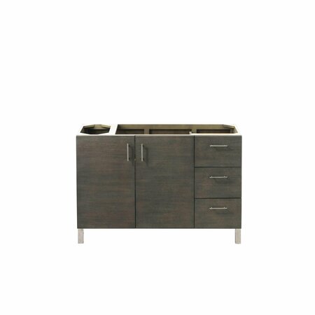 JAMES MARTIN VANITIES Metropolitan 48in Single Vanity Cabinet, Silver Oak 850-V48-SOK